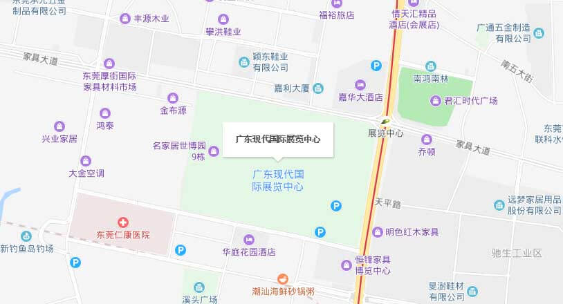 东莞家博会交通路线地图